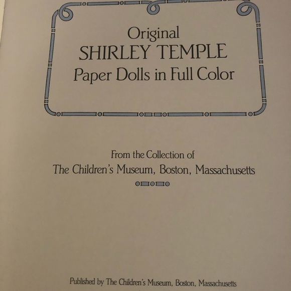 Original Shirley Temple Paper Dolls In Full Color Doll Clothing Collector Dream - Picture 7 of 9